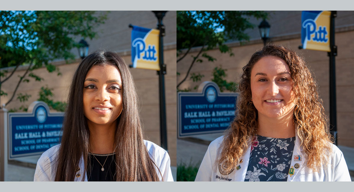 Students Niti Patel and Brittney Stottlemyer